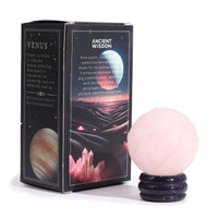 Planète en Quartz Rose sur support pierre du soleil (40 mm) - photo 9