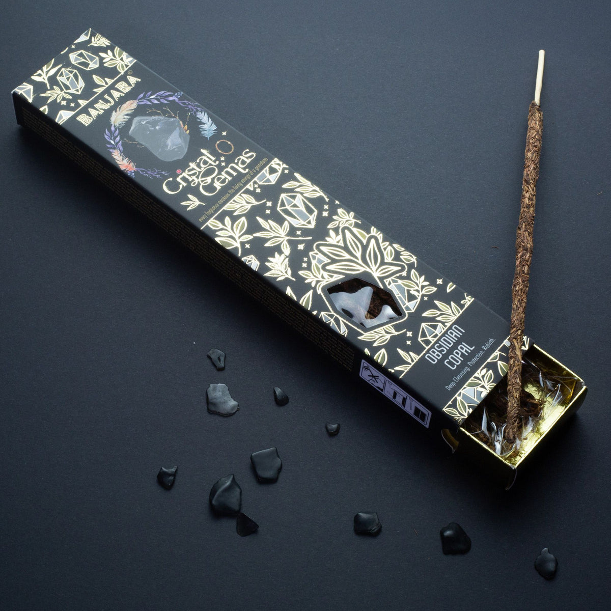 Encens Banjara Cristal Gemas — Obsidienne Copal - photo 3
