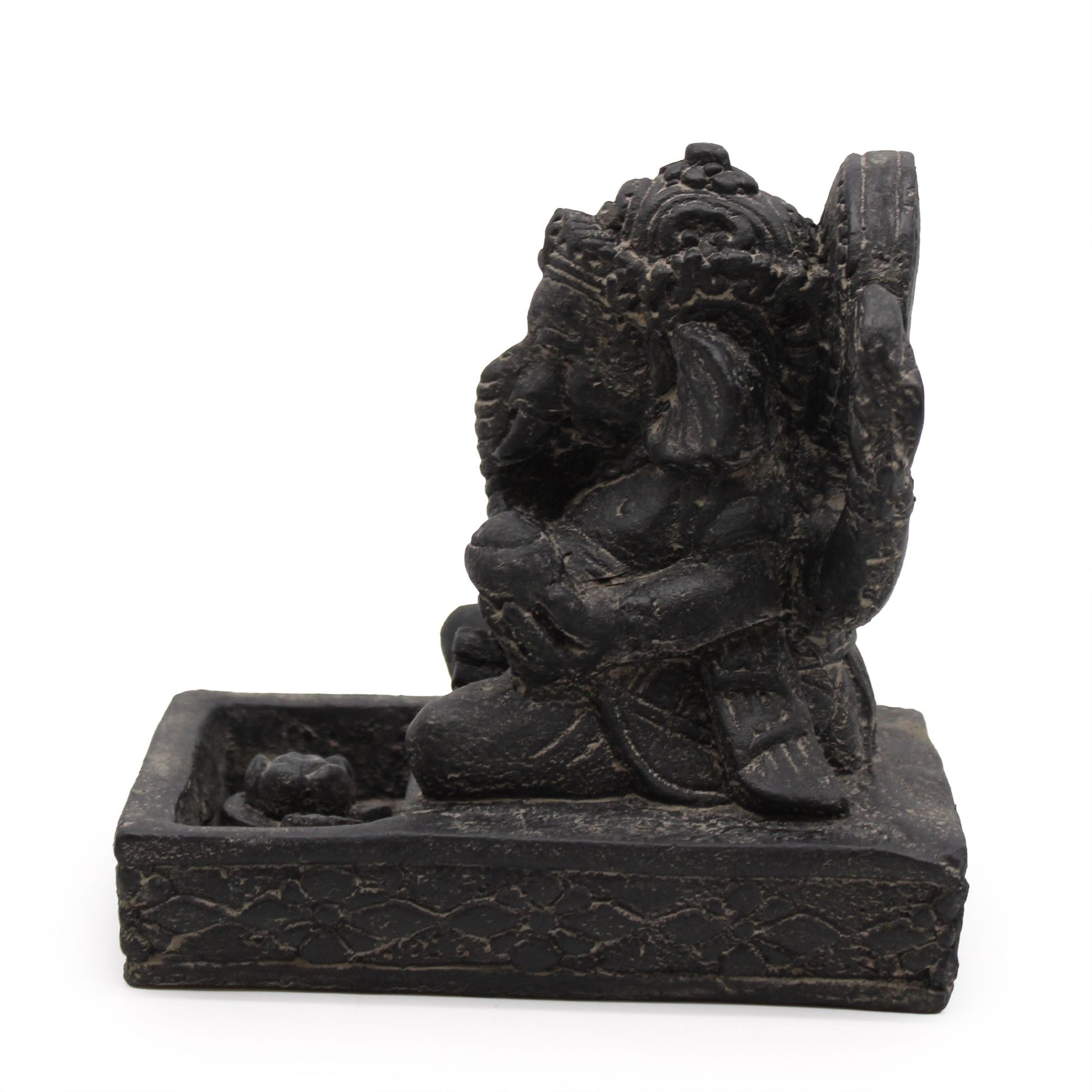 Porte-Encens Ganesh Feng Shui - Finition Noire Antique – photo 3
