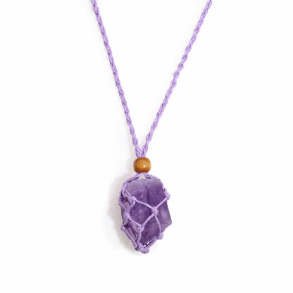 Cordon pour pendentif 45 cm - purple