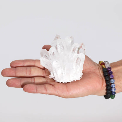 Cluster de Quartz Fantôme - Cristal de Roche (8 cm)