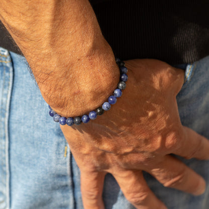 Bracelet Sodalite — Perles de 6 mm — 17 cm - photo 4