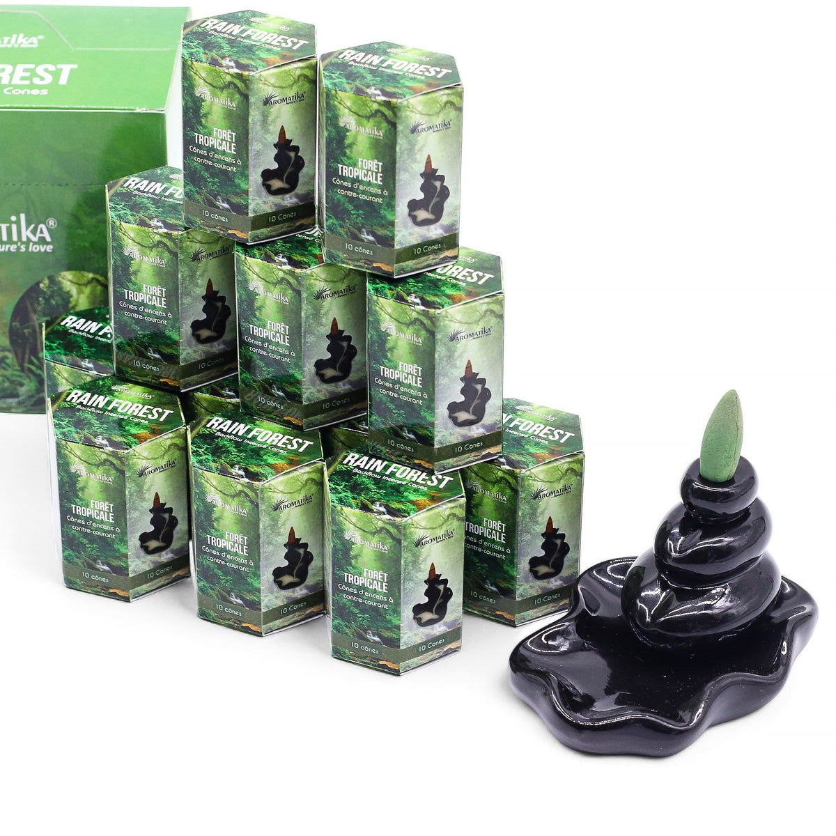 Encens Refoulant Forêt Tropicale - Lot 10 Cônes Masala – photo 6