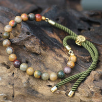 Bracelet Jaspe Picasso - Force & Endurance Ajustable – photo 7