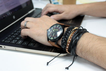 Bracelet Homme Cuir & Métal - Set 4 Pièces Tendance - photo 8
