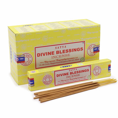 Encens Satya Divine Blessing - Bâtonnets Indiens 15g