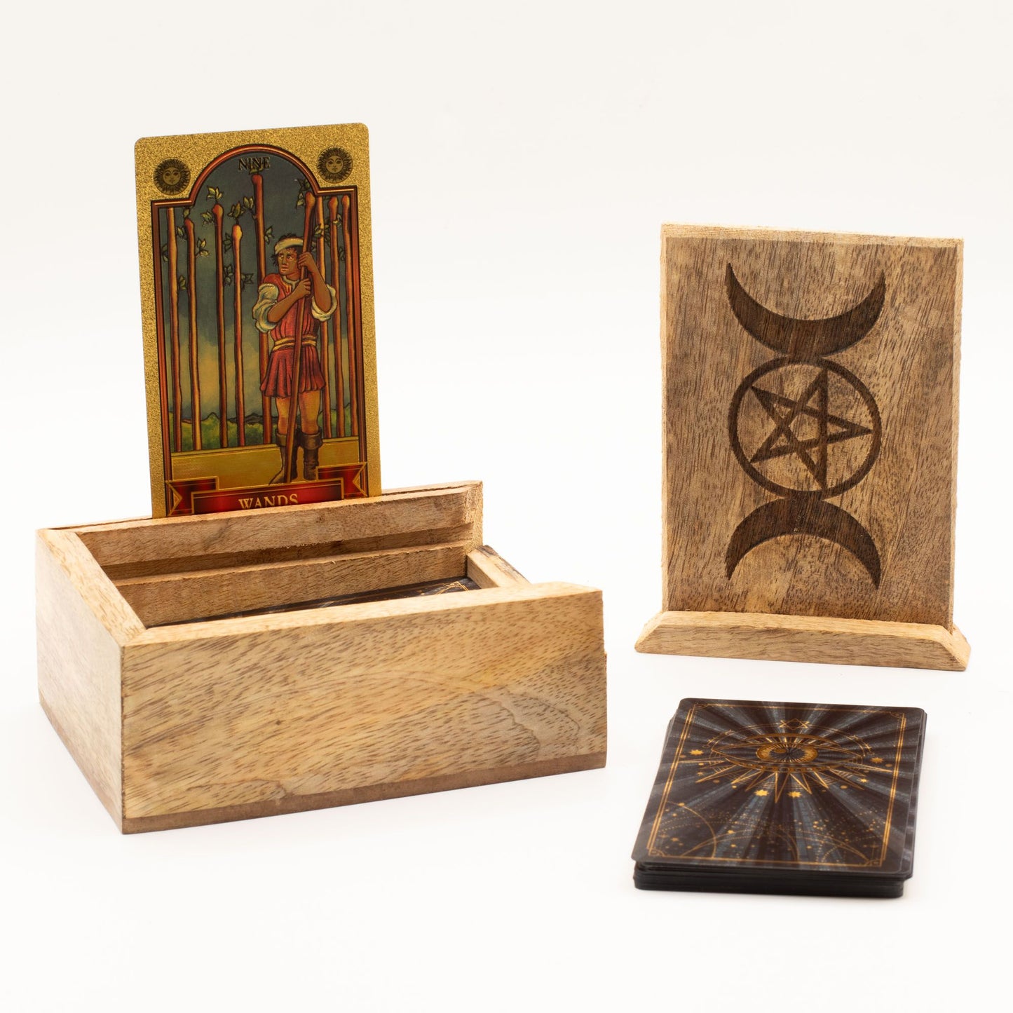 Coffret Tarot Bois de Manguier — Petit Format – photo 4