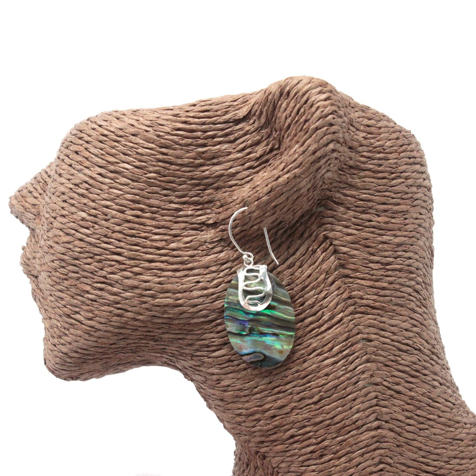 Boucles d'Oreilles Abalone & Argent 925 - Tong Nacre Bali – photo 4