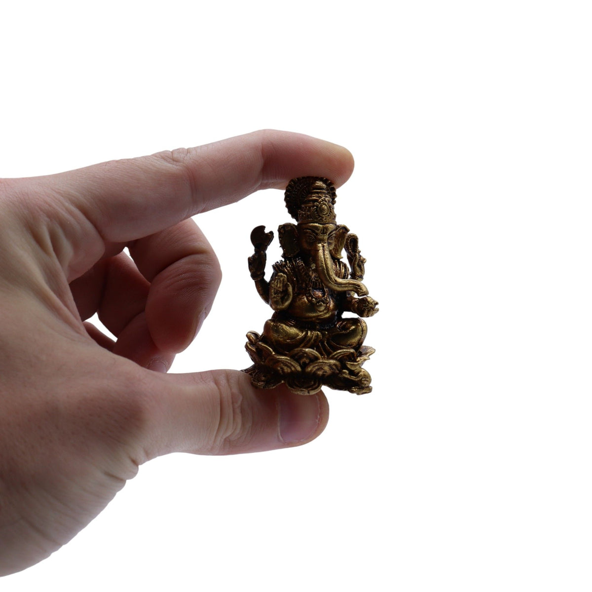 Statuette Ganesh en Laiton — Miniature — 4,9 cm - photo 4