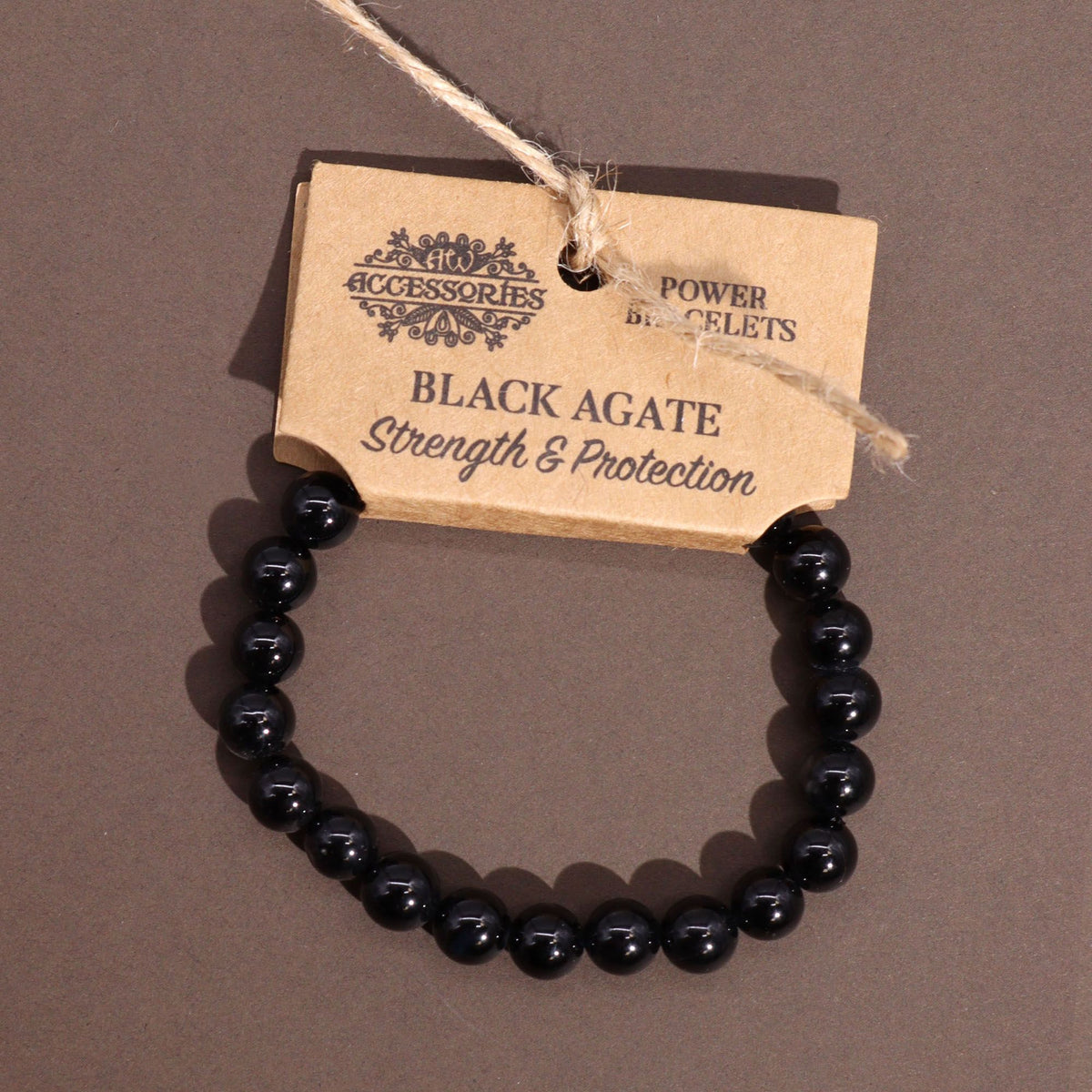 Bracelet d'énergie - Agate Noire - photo 3