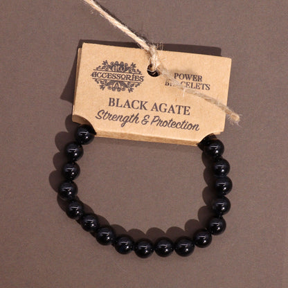 Bracelet d'énergie - Agate Noire - photo 3