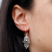 Boucles d'Oreilles Main de Fatma - Argent 925 & Or 18k