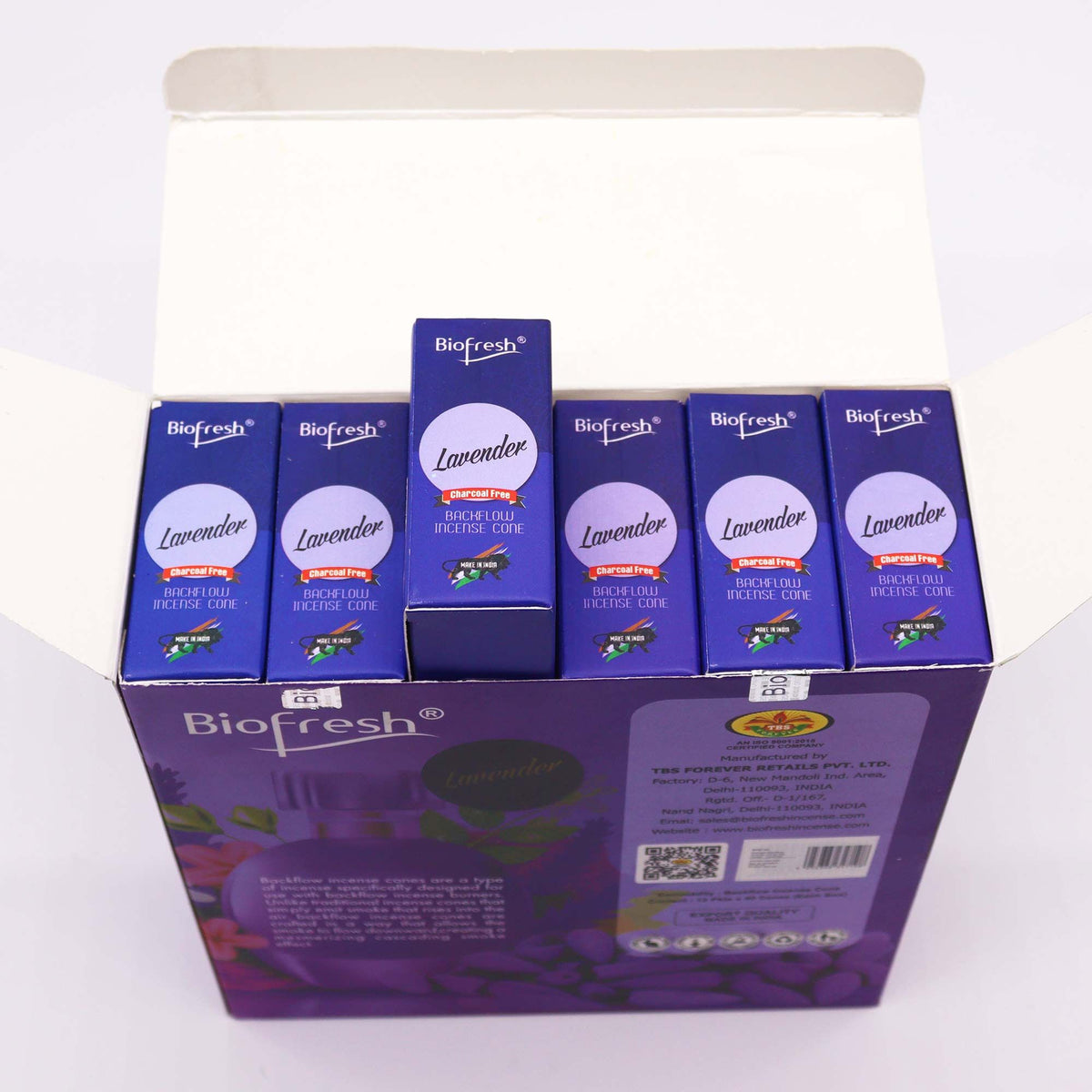 Encens Cônes Refoulants Lavande - 40 Cônes Biofresh – photo 2