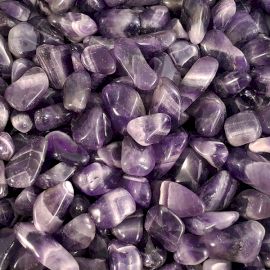 Pack of 24 Tumble Stone - Amethyst Banded M