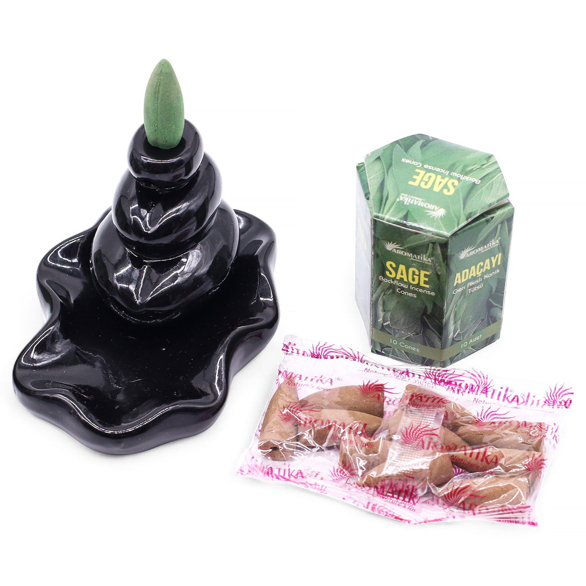 Encens Refoulant Sauge - Lot 10 Cônes Masala – photo 7