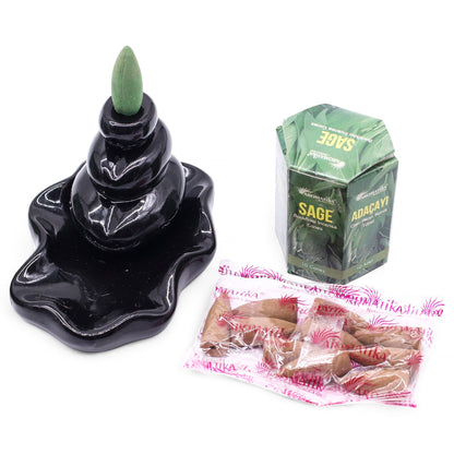 Encens Refoulant Sauge - Lot 10 Cônes Masala – photo 7