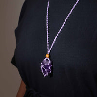 Cordon pour pendentif 45 cm - purple - photo 5