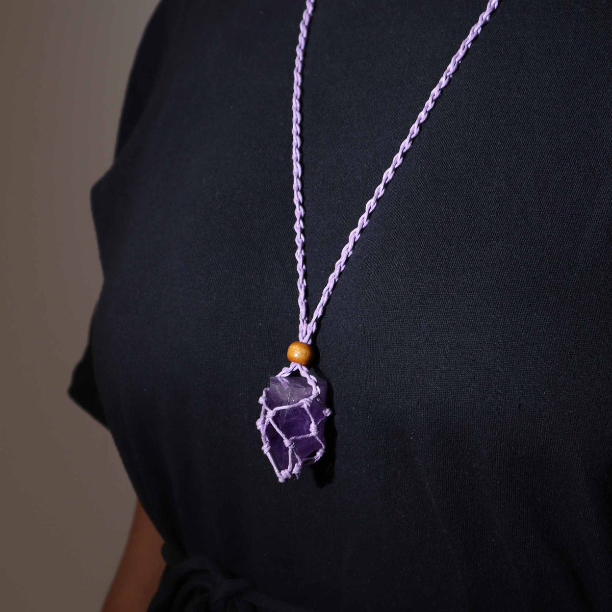 Cordon pour pendentif 45 cm - purple - photo 5