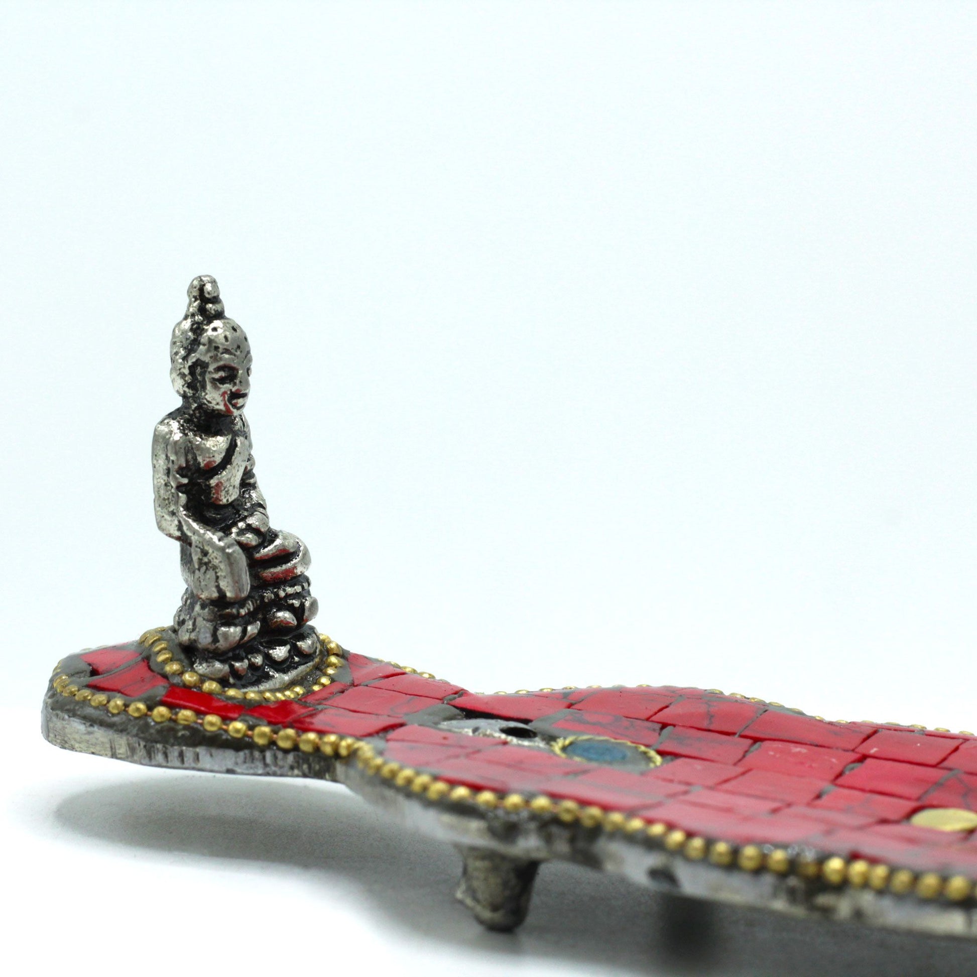 Porte-Encens Bouddha Dague Tibétain - Mosaïque Artisanale – photo 3