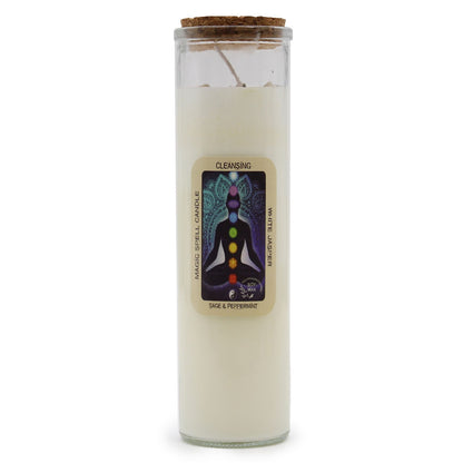 Bougie Magique Purification — Jaspe Blanc, Sauge & Menthe Poivrée - photo 2