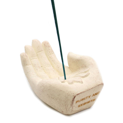 Brûleur d'Encens Lotus Blanc - Porte-Encens Artisan – photo 6