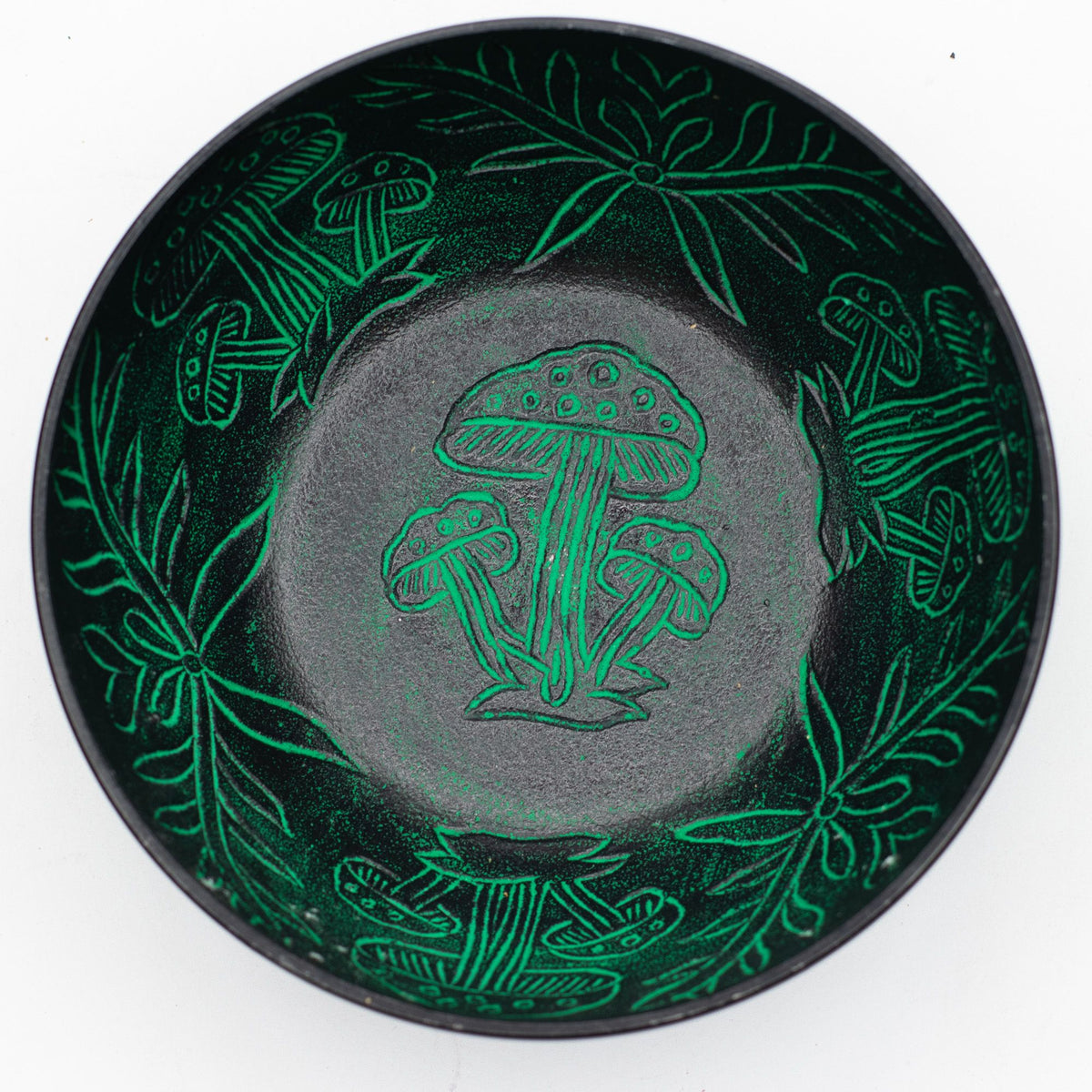 Bol Chantant en Aluminium — Champignons Magiques — Vert — 20 cm - photo 3