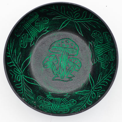 Bol Chantant en Aluminium — Champignons Magiques — Vert — 20 cm - photo 3