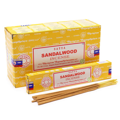 Encens Santal Satya 15g - Méditation & Purification