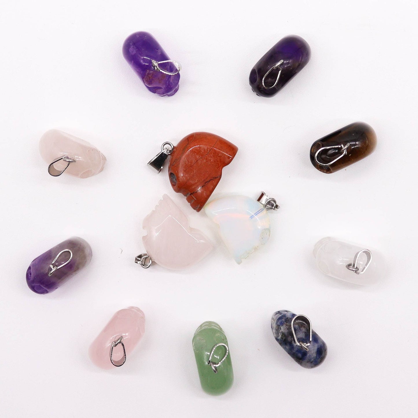Pendentif Mini Crâne (12 assortis)