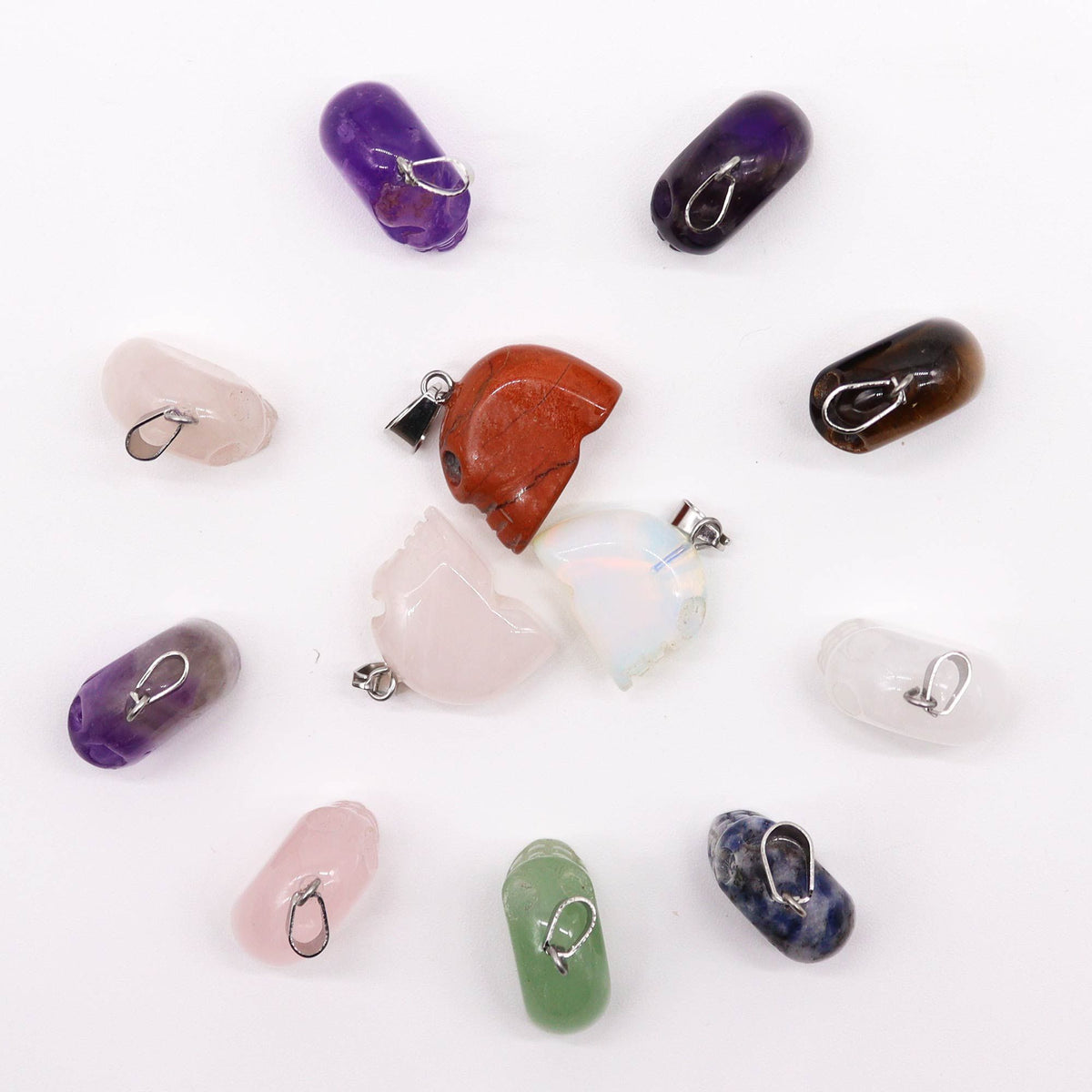 Pendentif Mini Crâne (12 assortis)