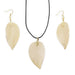 Parure Collier Boucles Feuille Dorée - Naturelle & Unique