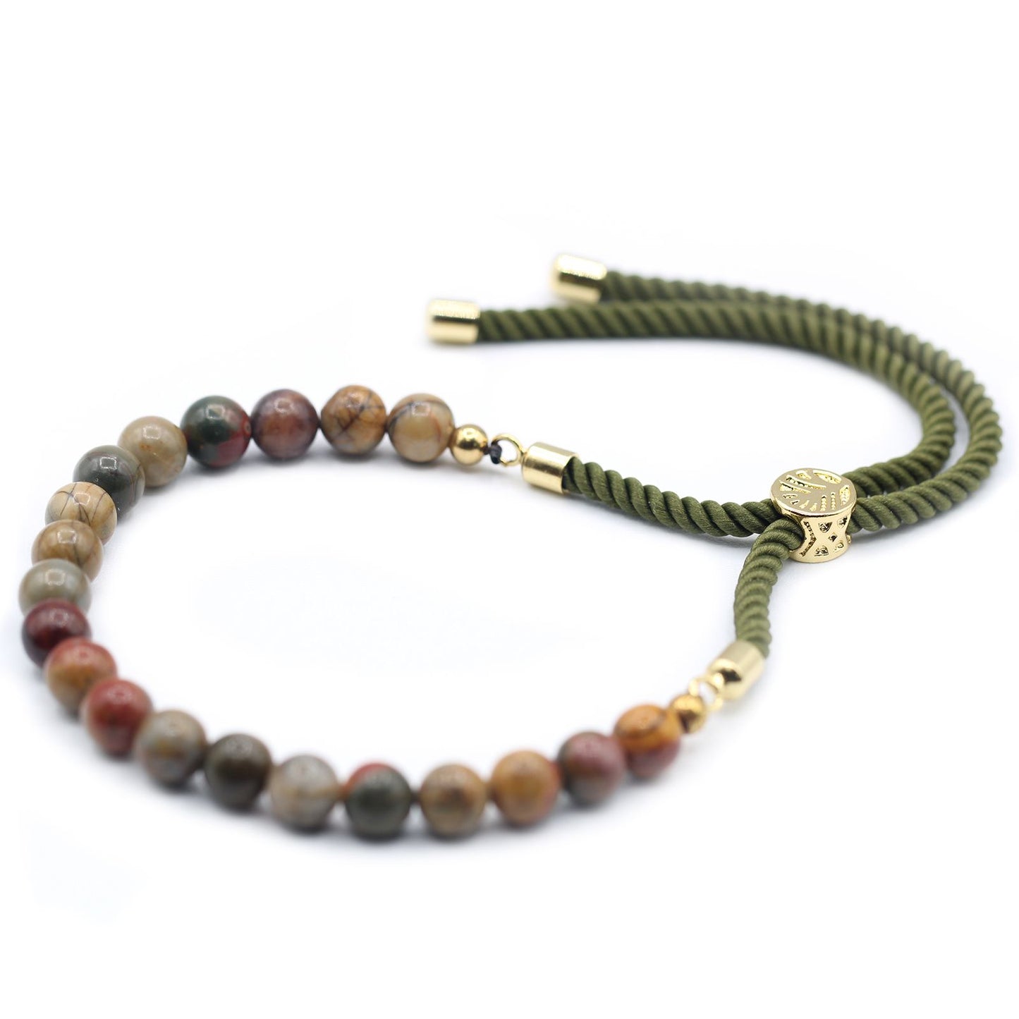 Bracelet Jaspe Picasso - Force & Endurance Ajustable – photo 5