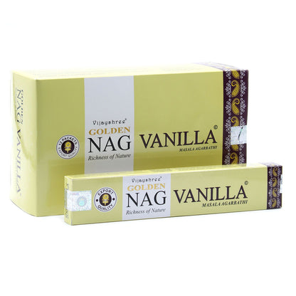 Encens Golden Nag Vanille 15g - Douceur & Détente