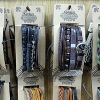 Mens Bracelet Sets - Black & Macho (asst)