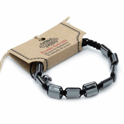 Bracelet Hématite Magnétique Shamballa - Cuboids Noir Unisexe