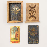 Coffret Tarot Bois de Manguier — Petit Format – photo 3