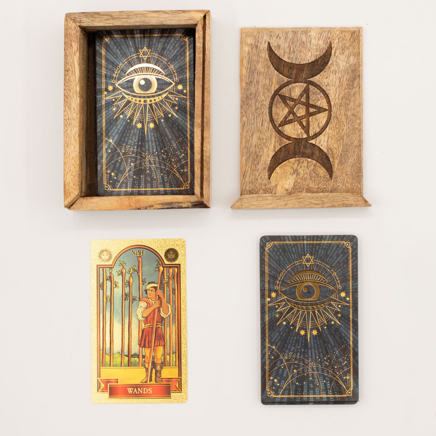 Coffret Tarot Bois de Manguier — Petit Format – photo 3