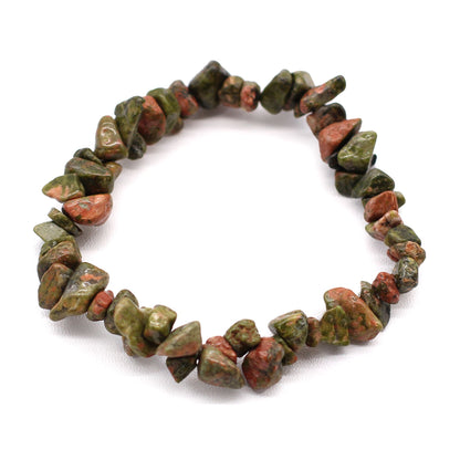 Bracelet en chips de pierres naturelles