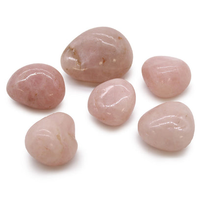 Sachet de 6 grosses pierres roulées d'Afrique - Quartz Rose - photo 2