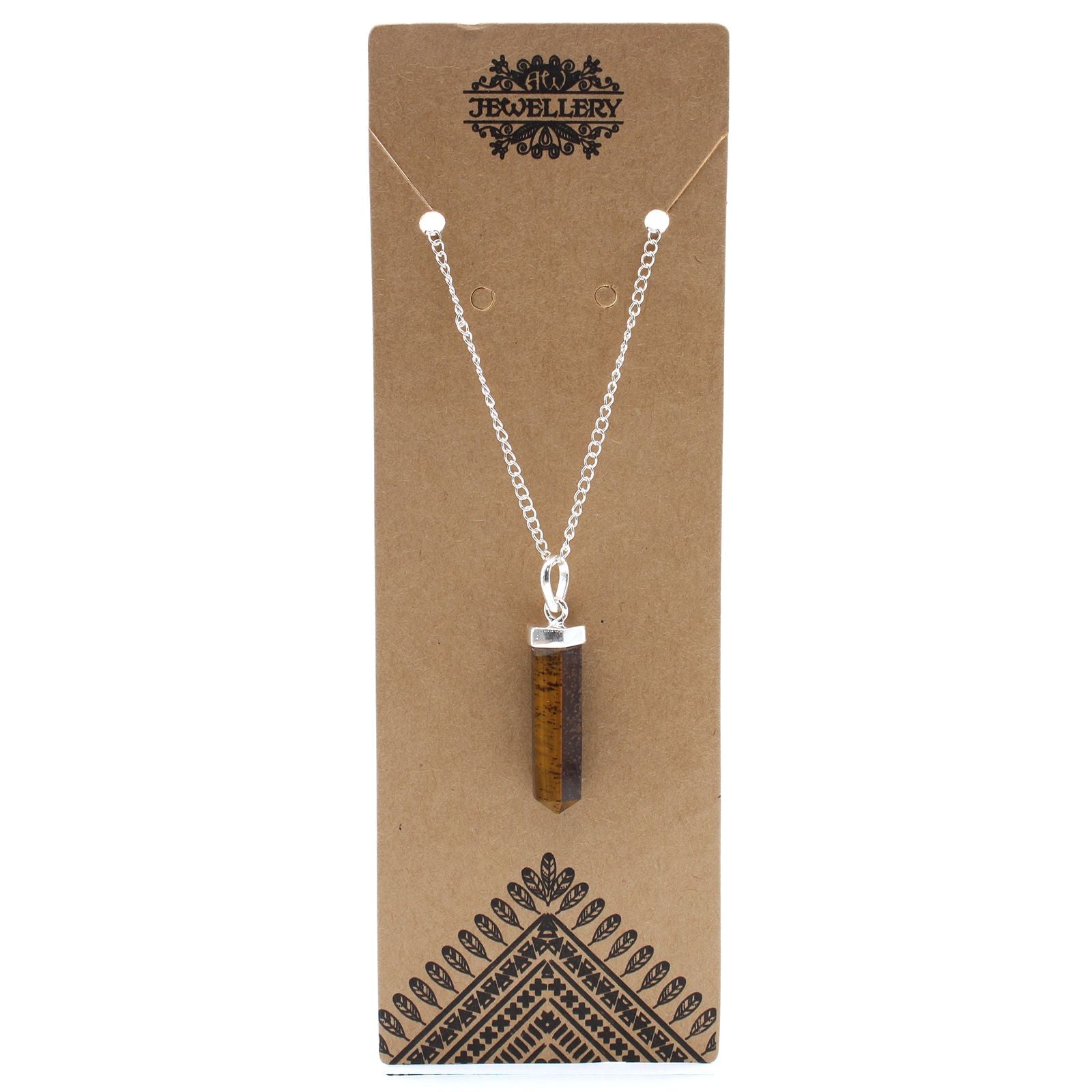 Gemstone Classic Point Pendant - Tiger Eye - photo 4