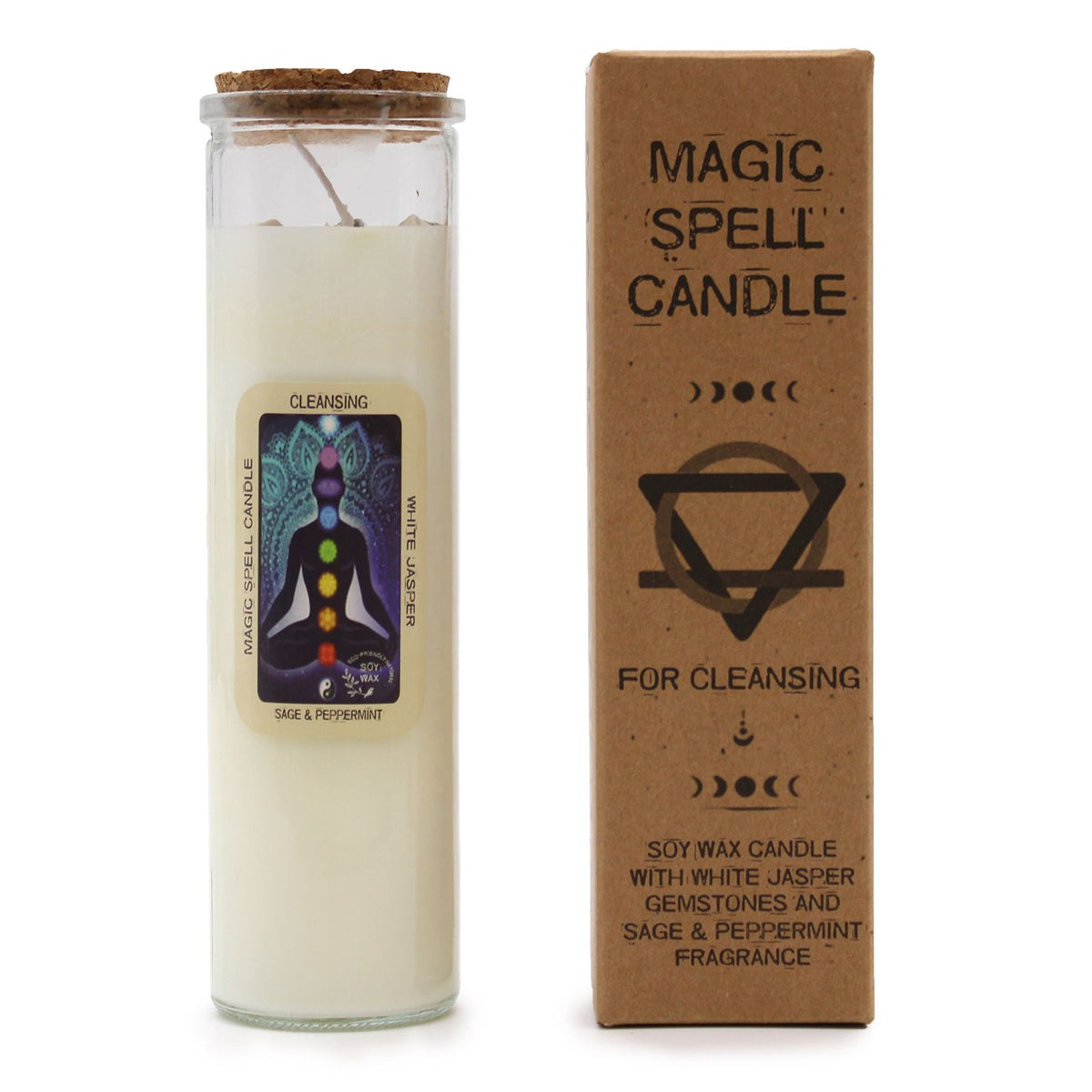 Bougie Magique Purification — Jaspe Blanc, Sauge & Menthe Poivrée - photo 9