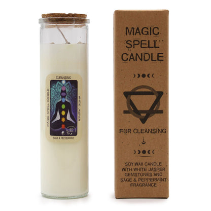 Bougie Magique Purification — Jaspe Blanc, Sauge & Menthe Poivrée - photo 9