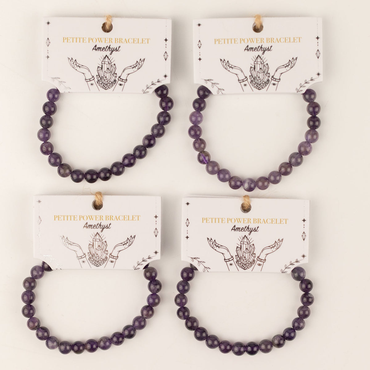 Bracelet Améthyste — Perles de 6 mm — 17 cm - photo 7