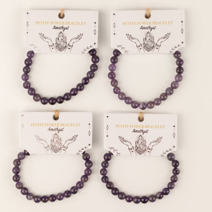 Bracelet Améthyste — Perles de 6 mm — 17 cm - photo 7