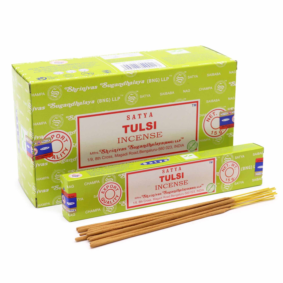 Encens Tulsi Satya 15g - Purification & Énergie Positive – photo 2