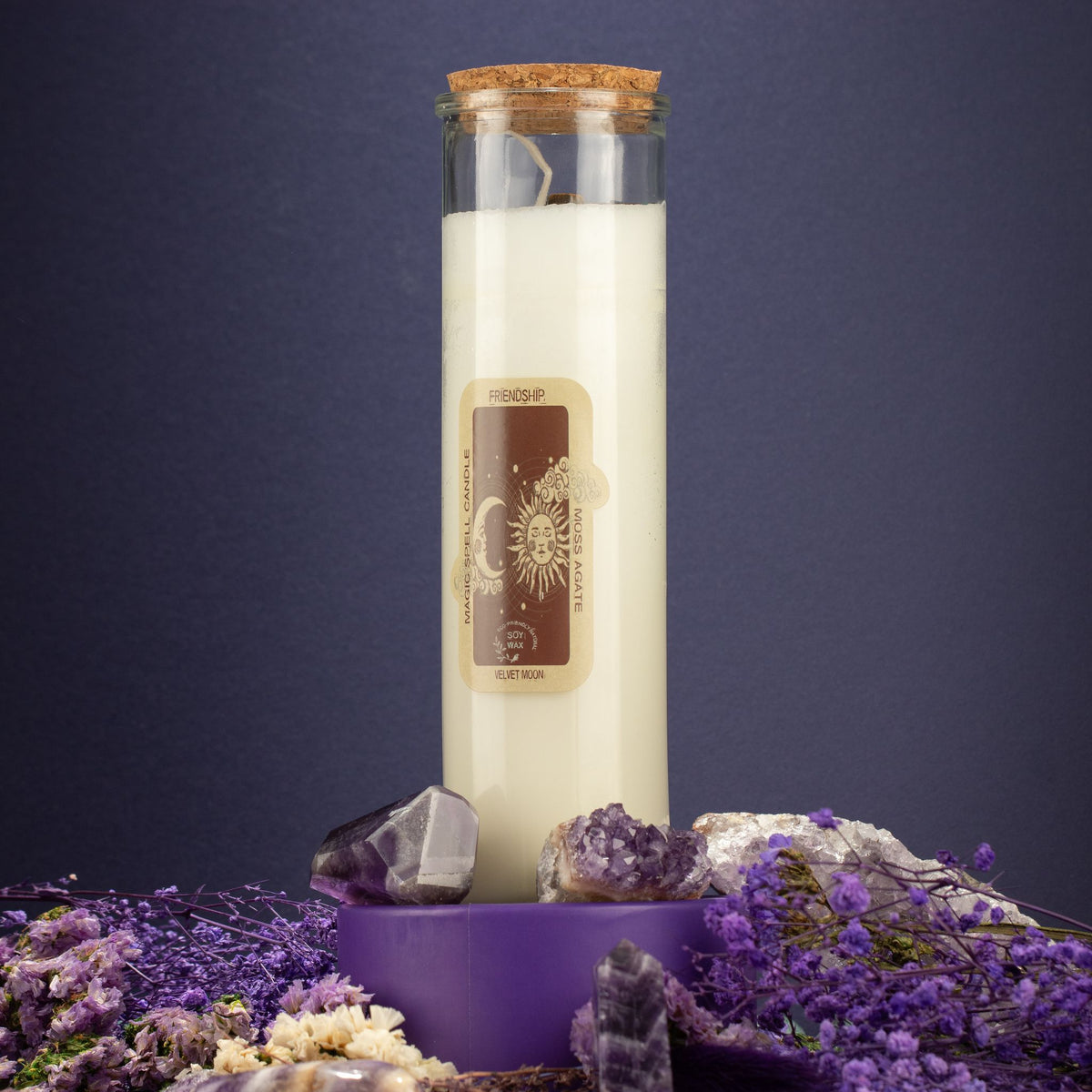 Bougie Magique en Cire de Soja — Amitié — Agate Mousse - photo 8