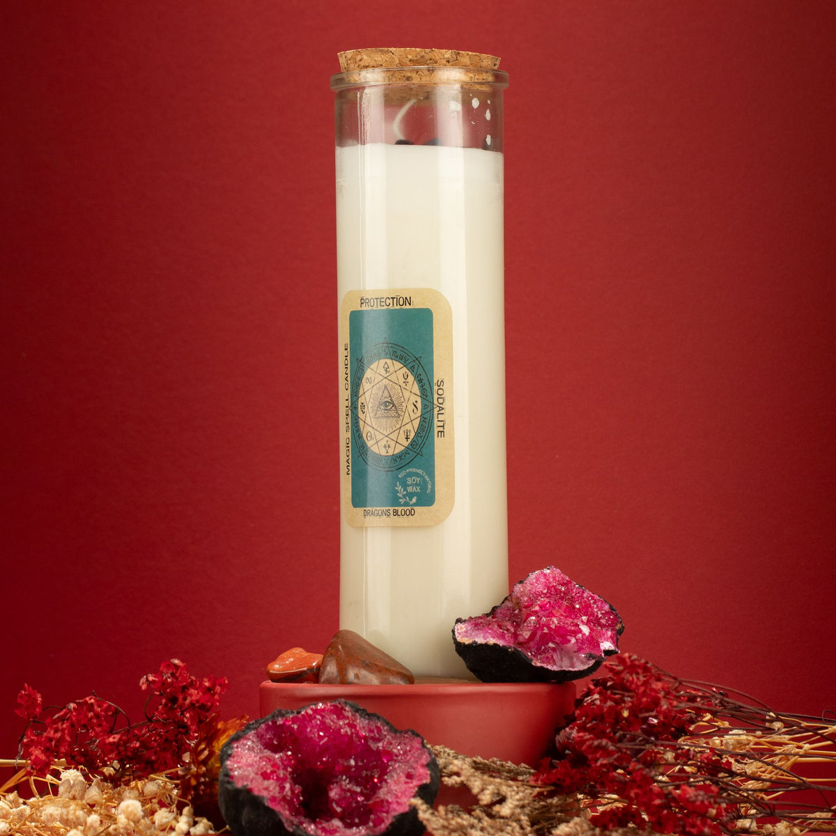 Bougie Magique Protection — Sodalite & Sang de Dragon - photo 5