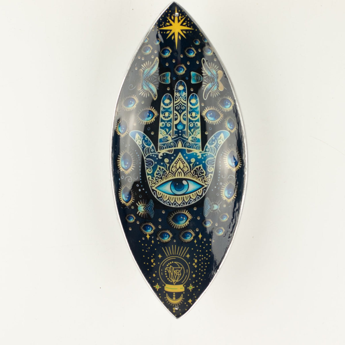 Porte-encens Émaillé — Main de Hamsa Bleue - photo 3