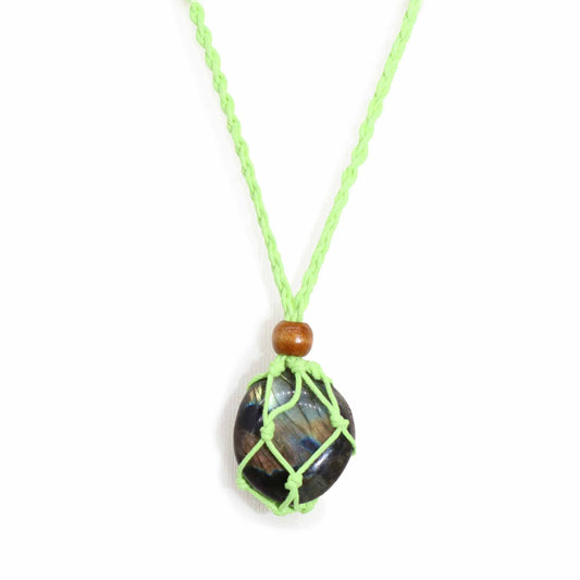 Cordon pour pendentif 45 cm - green