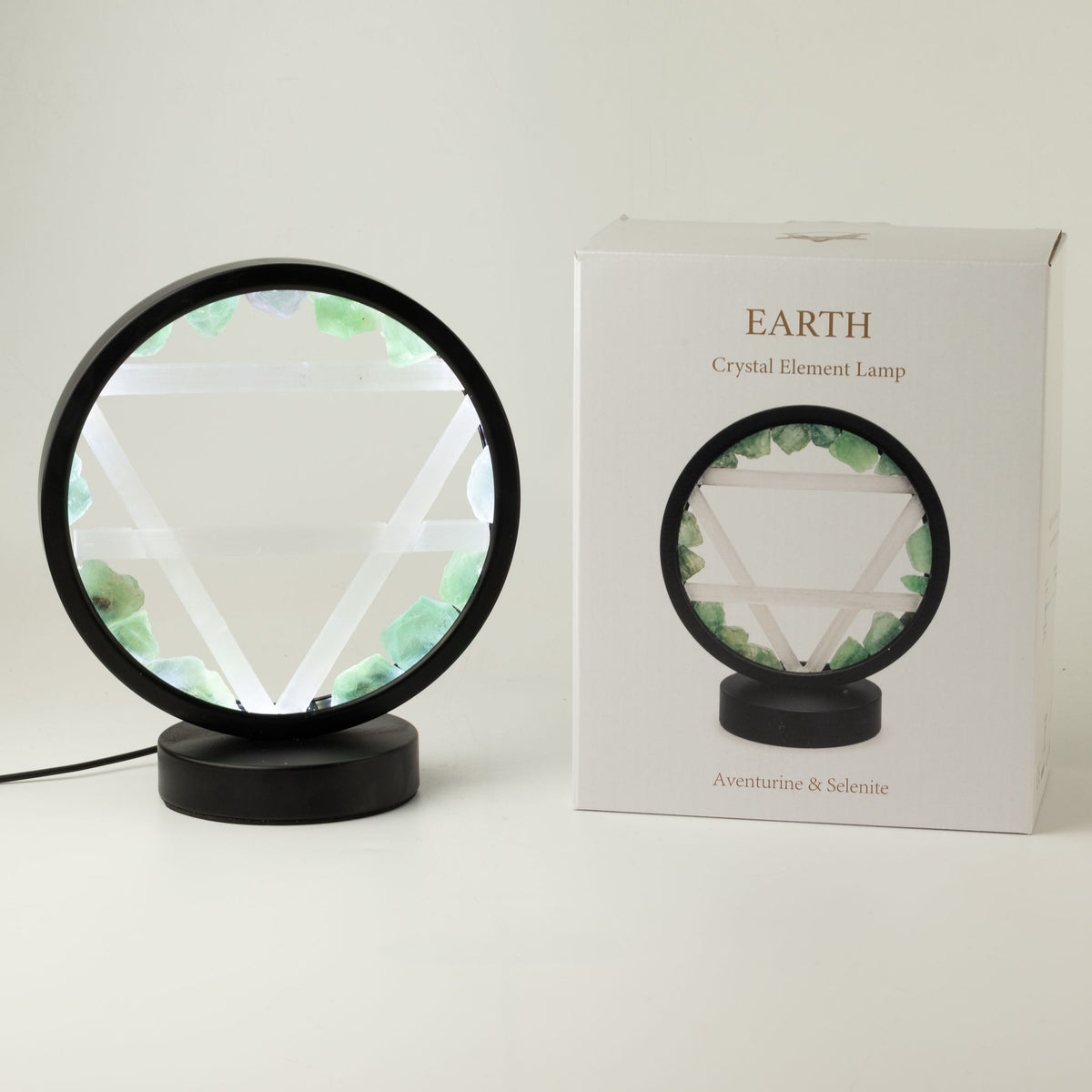 Lampe Halo Aventurine & Sélénite — Terre - photo 2